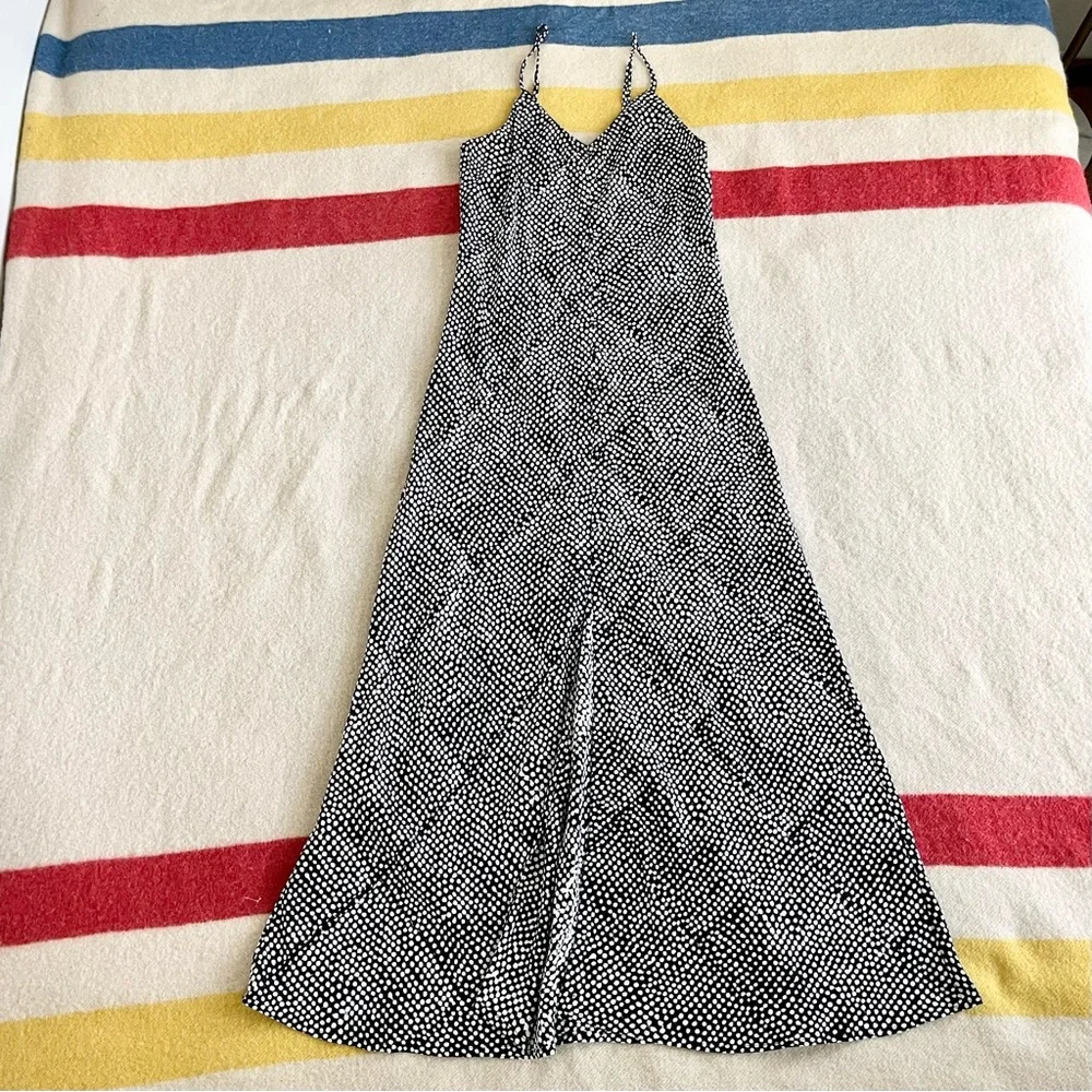 Emerson Fry Bias Delicate Dress in painterly dots print - Picture 3 of 8